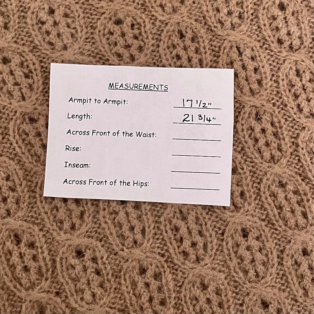 NWT!! J. CREW Balloon Sleeve Cable Knit Sweater Pale Clay Tan‎ Brown X-Small - Picture 15 of 15
